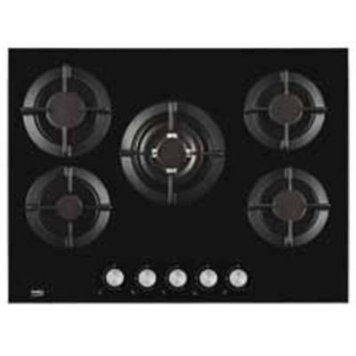 HISW 75222 S piano cottura Nero Da incasso Gas 5 Fornello(i) - Beko
