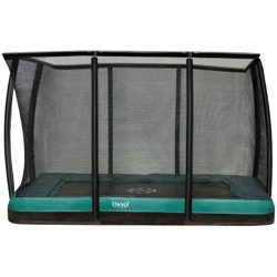 Etan - SOLO TRAMPOLINO Tappeto elastico interrato rettangolare Deluxe 310x232cm - verde. Rete forte e bordo con doppia imbottitura precio