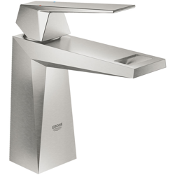 Miscelatore monocomando per lavabo Grohe Allure Brilliant, senza scarico a scomparsa, M- Size, colorazione: super acciaio - 23033DC0 en oferta