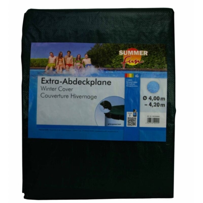 Copertura Invernale per Piscina Rotonda 400-420cm PVC Verde - Verde - Summer Fun