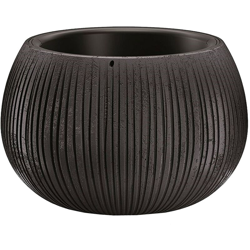 Bowl BETON CON serbatoio in colore cemento nero 16,1 (altezza) x 23,8 (larghezza) x 23,8 (profondità) cm - Prosperplast en oferta