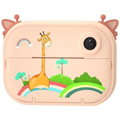 Fotocamera A Stampa Istantanea 1080p Fotocamera Digitale Istantanea Per Bambini Con Carta Stampata Adesivo Per Cartoni Animati Cordino A Nastro Biadesivo | Fotocamere Giocattolo