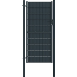 YOUTHUP Cancello per Recinzione in Acciaio 100x124 cm Antracite - Grigio precio