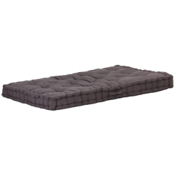 YOUTHUP Cuscino per Pallet e Pavimento in Cotone 120x80x10 cm Antracite - Antracite en oferta