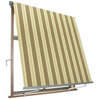 TENDA DA SOLE A CADUTA BALCONE BRACCETTI 80 CM 300 x 245 CM BEIGE/MARRONE 150 VE