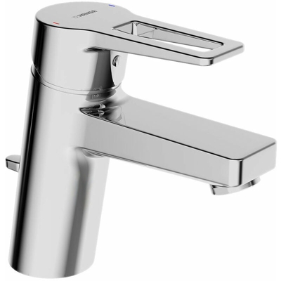 twist, miscelatore monocomando per lavabo, con una mano sola, sporgenza 121 mm, con scarico, collegamento tramite tubi flessibili a pressione,