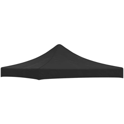 Tetto per Tendone per Feste 3x3 m Nero 270 g/m² - Nero - Vidaxl en oferta