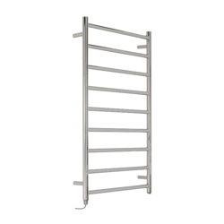 Hudson Reed Quo Scaldasalviette Elettrico Moderno di Design Verticale - Termoarredo Bagno Contemporaneo a Scaletta - Acciaio Inox Cromato - 300W en oferta