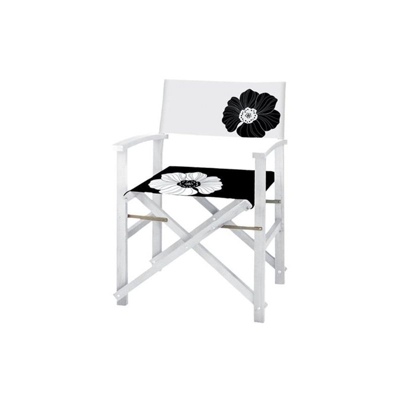 Sedie regista in legno laccato bianco Serie WHITE 56x48xh86 cm 4 pezzi