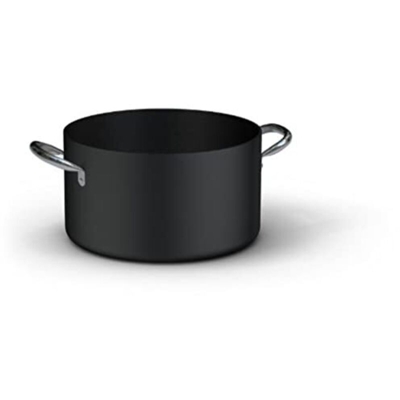 Casseruola media con 2 manici antiaderente per induzione cm 24 nero - Ballarini