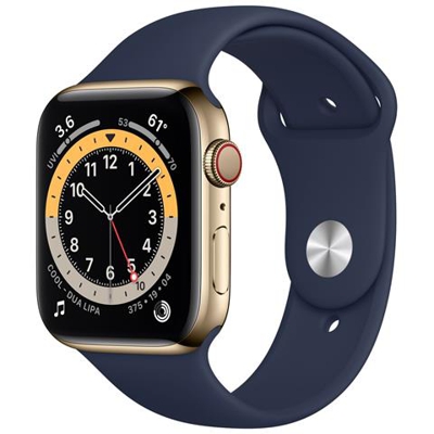 Smartwatch Series 6 Impermeabilite 5ATM GPS + Cellular Cardiofrequenzimetro 44mm Colore Blu Scuro