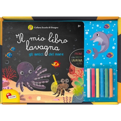 Lgvshopping - Il mio Primo Libro Lavagna Lisciani Giochi Scuola di Disegno Gli Amici Del Mare