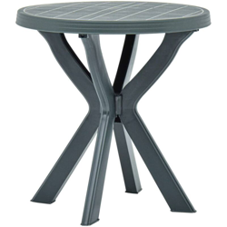 Tavolo da Bistrot Ø70 cm in Plastica Verde - Verde - Vidaxl características