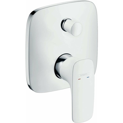 Miscelatore monocomando vasca Hansgrohe PuraVida da incasso, colorazione: Bianco / Cromo - 15445400