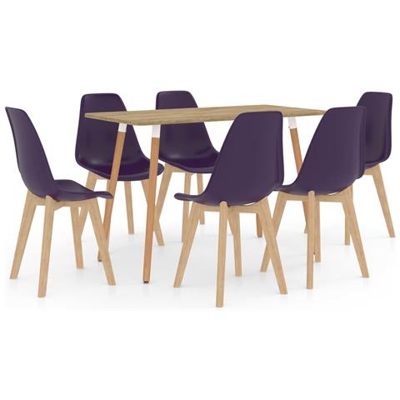 Set Da Pranzo 7 Pz Viola Scuro