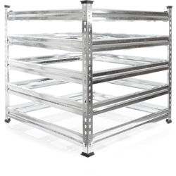 Wiltec - Compostiera in metallo Compostiera da giardino 90 x 90 x 90 cm fino a 720 litri en oferta