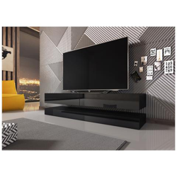 Innovativo E Moderno Tavolo Tv Sajna 140cm Nero / nero Lucido características