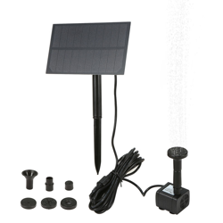 Asupermall - Fontana da bagno per uccelli solare con pannello Pompa per acqua sommergibile per bagno per uccelli fai-da-te Pompa ad acqua plug-in a precio