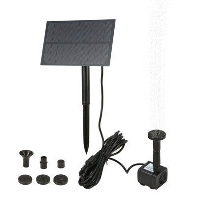 Asupermall - Fontana da bagno per uccelli solare con pannello Pompa per acqua sommergibile per bagno per uccelli fai-da-te Pompa ad acqua plug-in a