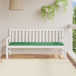 vidaXL Cuscino per Panca da Giardino Verde 180x50x4 cm - Verde en oferta