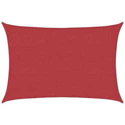 Vela Parasole 160 g/m² Rossa 2,5x3,5 m in HDPE - Rosso - Vidaxl en oferta