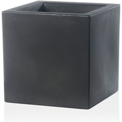 Vaso Cubo Schio Essential in resina da giardino per fiori e piante. -25 cm / Rosso Cardinale en oferta