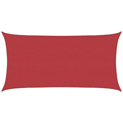 Vela Parasole 160 g/m² Rossa 2x4 m in HDPE - Rosso - Vidaxl precio