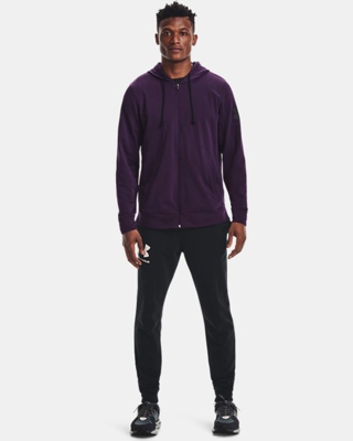 Felpa con cappuccio UA Rival Terry Full Zip da uomo