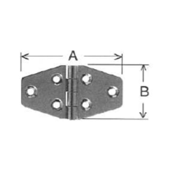 CERNIERA PER ARREDAMENTI NAUTICI - ACCIAIO INOX 70X40MM - Oreca en oferta