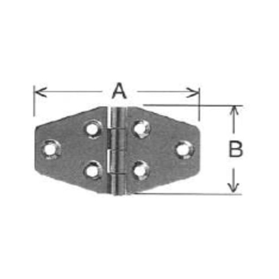 CERNIERA PER ARREDAMENTI NAUTICI - ACCIAIO INOX 70X40MM - Oreca