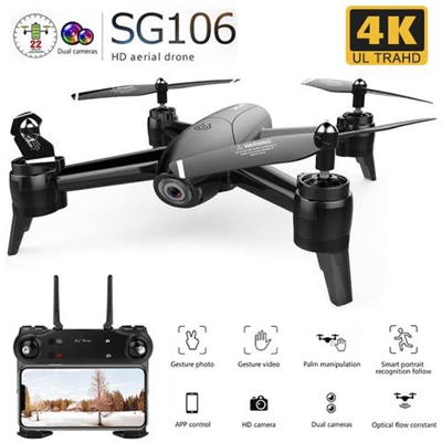 Sg106 Drone Optical Flow 1080p Hd Doppia Fotocamera Video Aereo In Tempo Reale Rc Quadcopter Posizionamento Di Elicotteri Per Aerei Giocattoli Rtf Kid | elicotteri Rc
