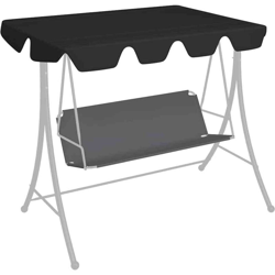 Baldacchino per Dondolo da Giardino Nero 150/130x70/105 cm - Nero - Vidaxl características