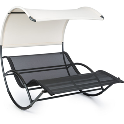 Divano a Dondolo Big Easy Nero, Resistente alle Intemperie 350 kg max. Protezione UV precio
