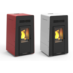 Stufa a pellet 10,8 kW Vulcania Teen 10 doppio ventilatore-Rosso - Rosso - - Rosso características