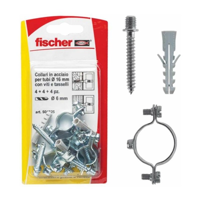 Fischer Collari D22 K fissatubi (4 Pz.)