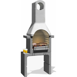 BARBECUE MURATURA 'SANTANDER' 76 x 43 x H 195,5 cm características
