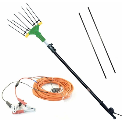 Abbacchiatore elettrico a batteria Falcon AL300 12 volt con asta telescopica per raccolta olive
