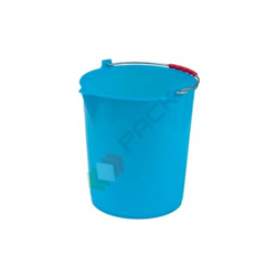 Secchio plastica (PE) conico con becco, capacità 17 Lt, Mis. Ø 330 x 320 H mm, manico in metallo, colore azzurro (17 Lt - Azzurro) características