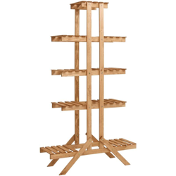 YOUTHUP Piedistallo per Piante 83x25x142 cm in Legno di Abete - Marrone características