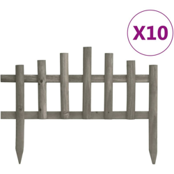 vidaXL Bordature per Prato 10 pz in Legno di Abete 4,4 m características