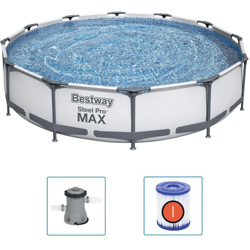 Set Piscina Steel Pro MAX 366x76 cm - Grigio - Bestway precio