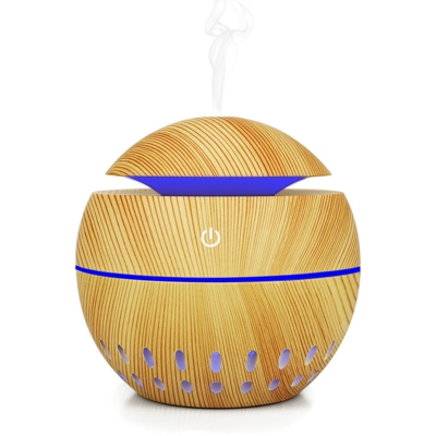 USB umidificatore Aroma diffusore dell'olio fresco del creatore della foschia che Cambiano Colore Aromaterapia legno LED Notte della famiglia Luce