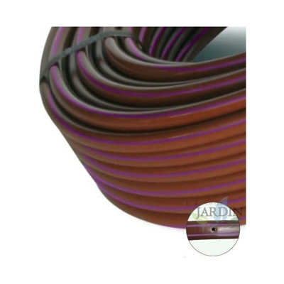 Tubo a fascia viola 16mm a 50cm di separazione con gocciolatore autocompensante, marrone con bande viola a 100 metri