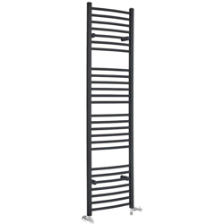 Hudson Reed Artle Scaldasalviette Misto Curvo Moderno - Termoarredo Bagno a Scaletta Antracite - Design Elettrico & Idraulico - 893W - 1800 x 500mm en oferta