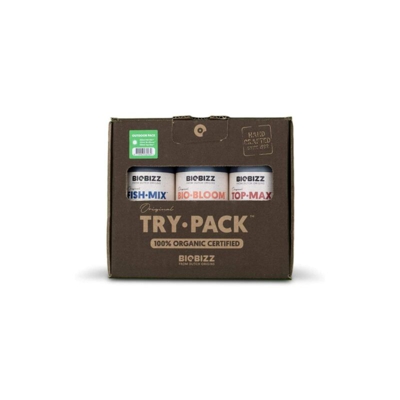 BioBizz TRY PACK - OUTDOOR Fertilizzanti Organici BIOBLOOM, FISHMIX, TOPMAX 250 ML