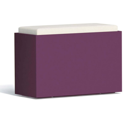 Panchetta Roomy In Resina Rettangolare 80x35 CM Viola en oferta