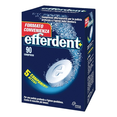 Efferdent®+ 90 Compresse Effervescenti Pulizia Dentiere
