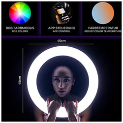 Lumen Led Ring Light | 90w Rgb Led Ring Light Per Il Trucco, Selfie características