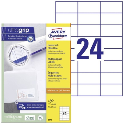 Avery 3474 etichetta per stampante