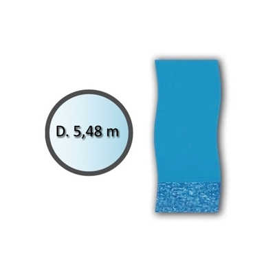 liner swirl tondo d.5.48m per piscine fuori terra - li1848sb - Swimline